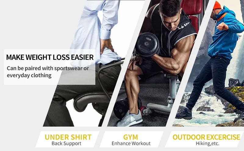 Slim n Fit Body Shaper Vest Shirt - Tank Top Sleeveless Shapewear For Men - L, White