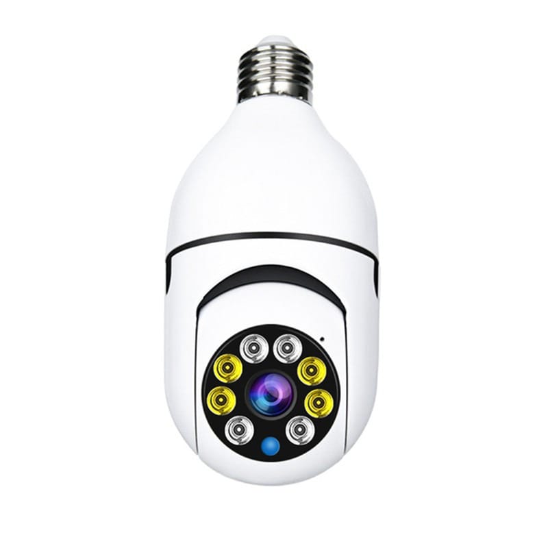 Speed-X Bulb Camera 1080p Wifi 360 Degree Panoramic Night Vision Two-Way Audio Motion Detection