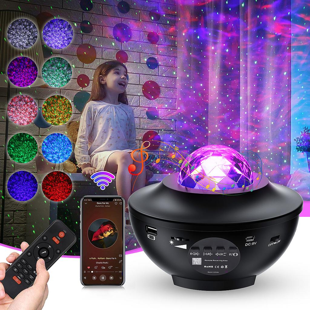 Starry Projector Light Galaxy Seen for Kids, LED Star Projector Star Lights with Remote Control, Night Light Compatible