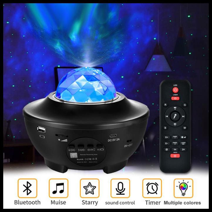 Starry Projector Light Galaxy Seen for Kids, LED Star Projector Star Lights with Remote Control, Night Light Compatible