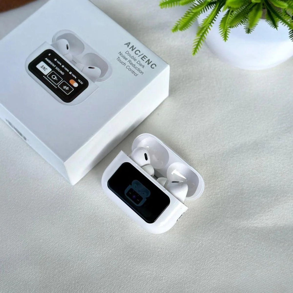 A9 Airpods Pro 2 – Advanced ANC & ENC Noise Reduction | Smart Touch Controls | Wireless Earbuds With Charging Case